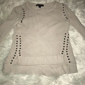 Knitted studded sweater